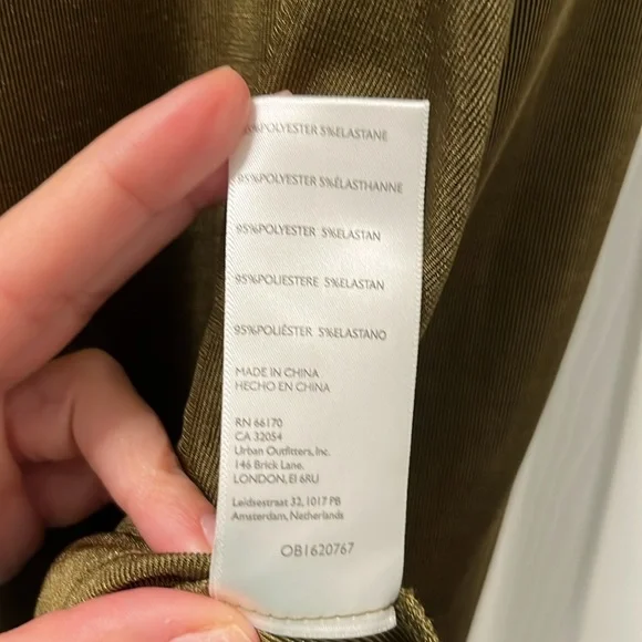 Urban outfitters Stefani mini olive dress size medium - Picture 7 of 12